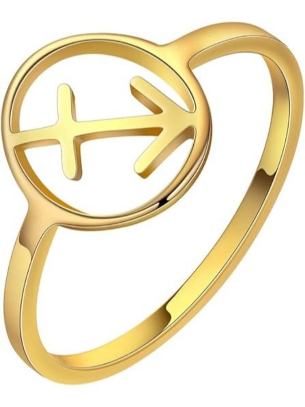 G-Sagittarius Zodiac Constellation Ring 36L Stainless Steel Ring